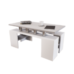 Cubara Dohányzóasztal (Fehér-Láva szürke) modern