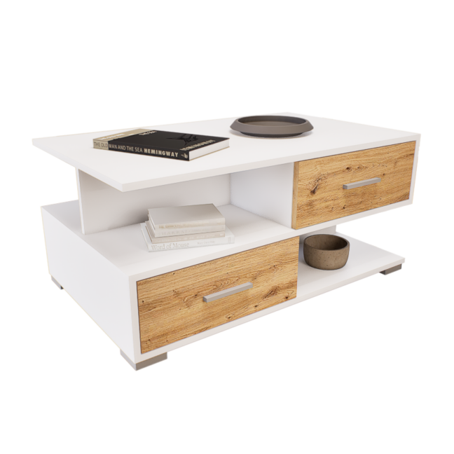 Vivante Dohányzóasztal (Fehér-Artisan) modern