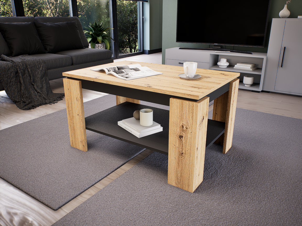 Cortena Dohányzóasztal (Artisan-Antracit) modern