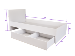 Sorello Ágykeret 90 cm (Fehér) modern