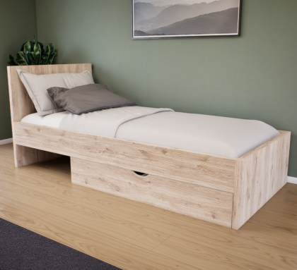 Sorello Ágykeret 90 cm (Fehér tölgy) modern
