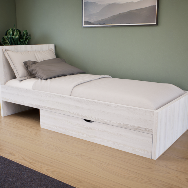 Sorello Ágykeret 90 cm (Hófehér kőris) modern