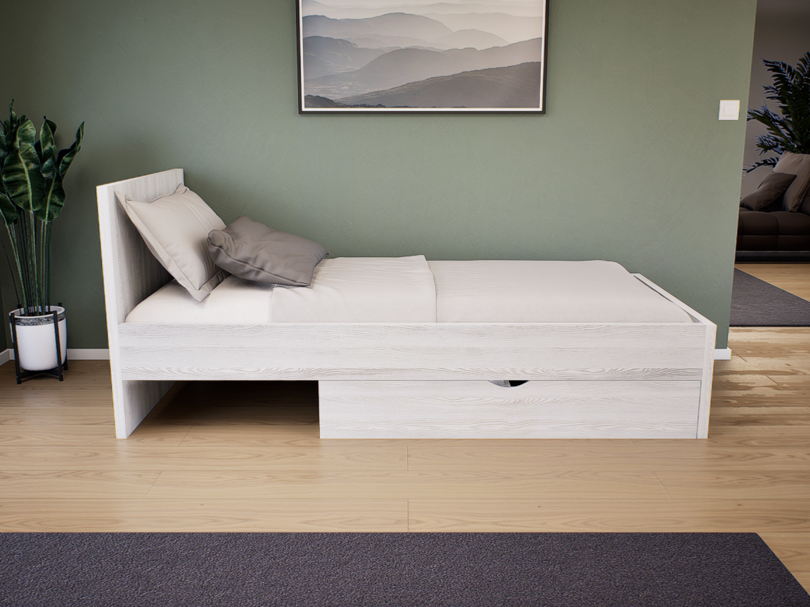 Sorello Ágykeret 90 cm (Hófehér kőris) modern