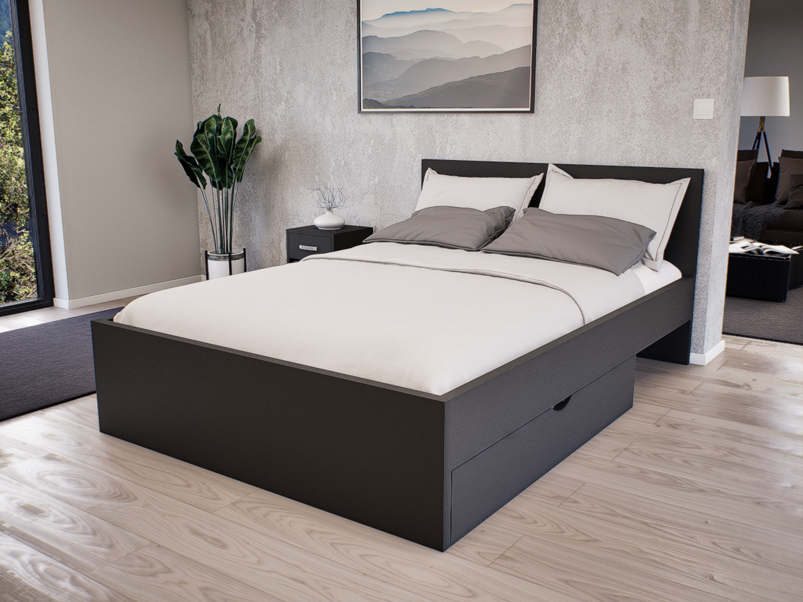 Sorello Ágykeret 140 cm (Antracit) modern