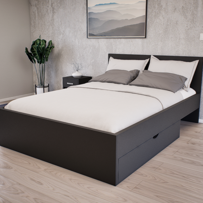 Sorello Ágykeret 140 cm (Antracit) modern