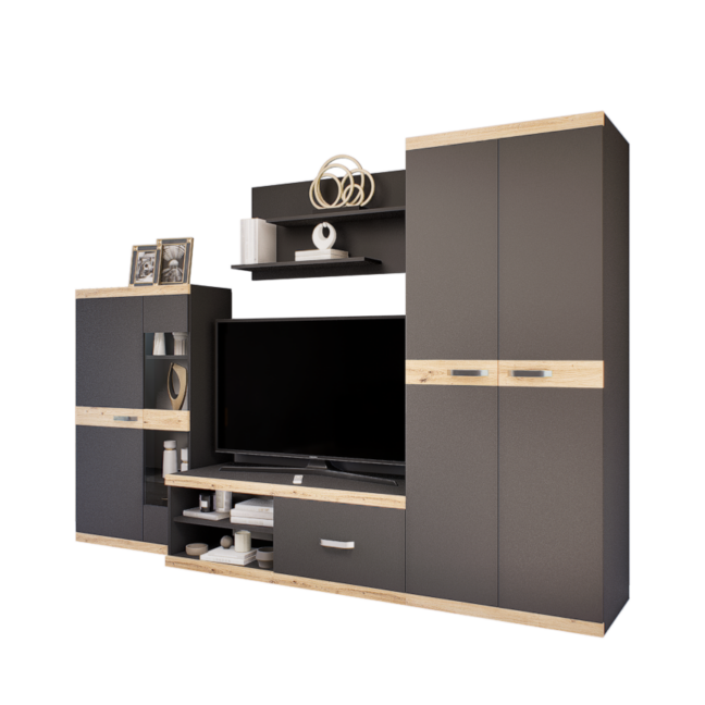 Varenna szekrénysor (Antracit-Artisan) modern