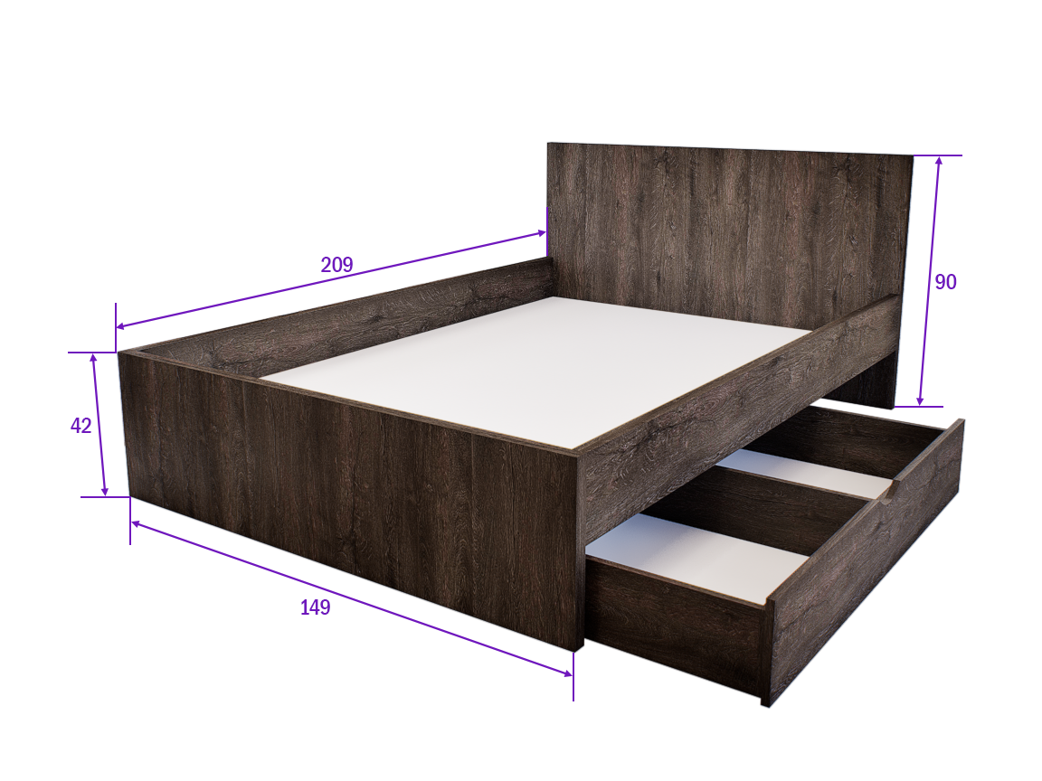Sorello Ágykeret 140 cm (Concordia) modern
