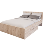 Sorello Ágykeret 140 cm (Fehér tölgy) modern