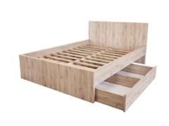Sorello Ágykeret 140 cm (Fehér tölgy) modern