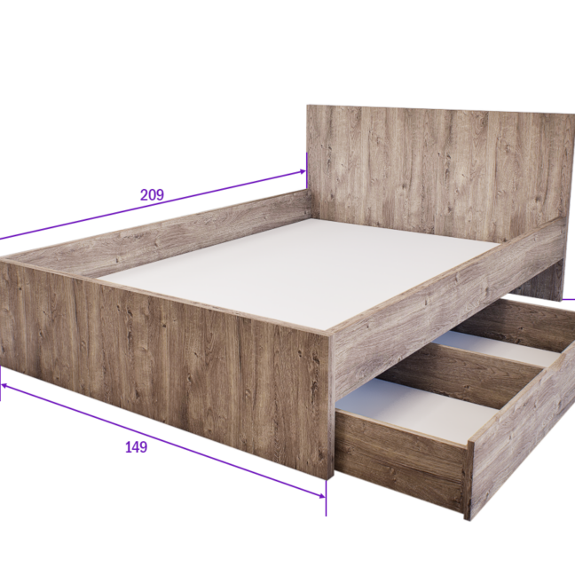 Sorello Ágykeret 140 cm (Gotland) modern