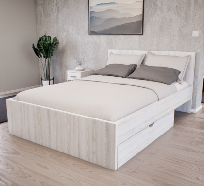 Sorello Ágykeret 140 cm (Hófehér kőris) modern
