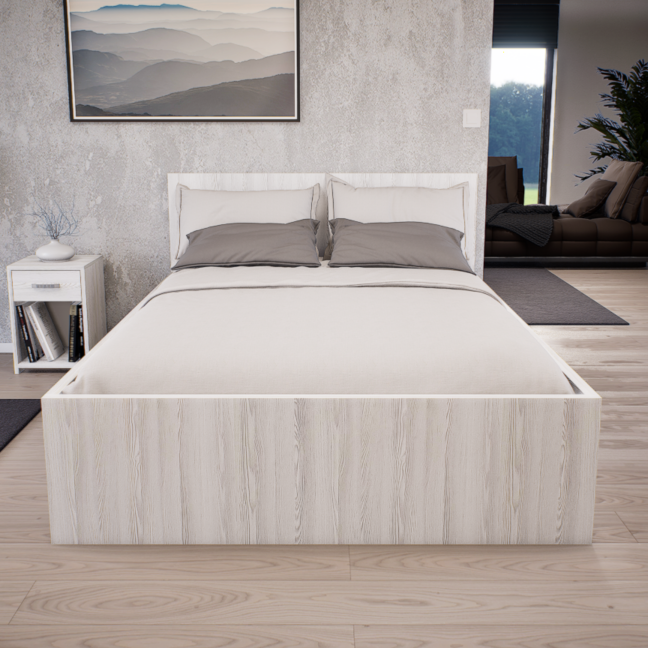 Sorello Ágykeret 140 cm (Hófehér kőris) modern