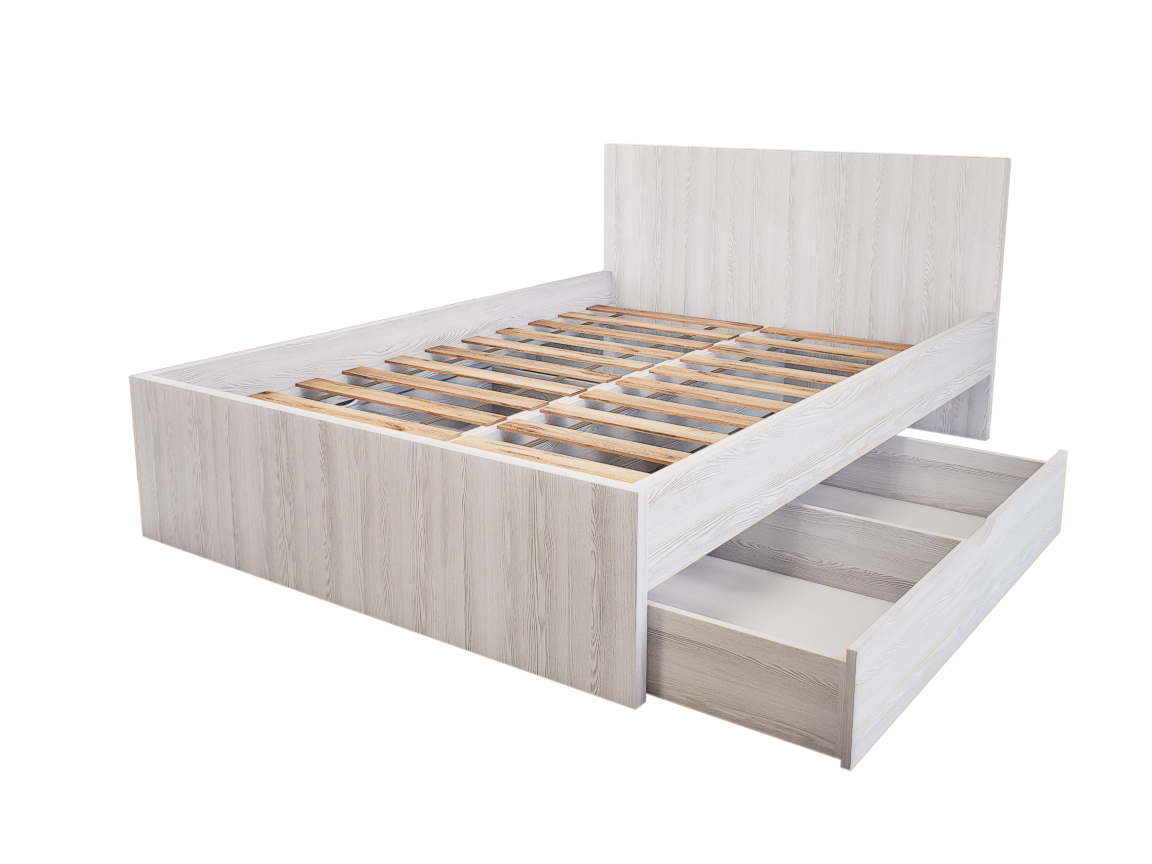 Sorello Ágykeret 140 cm (Hófehér kőris) modern