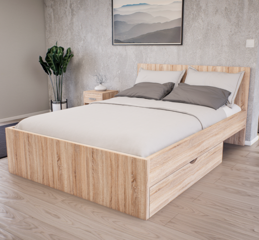 Sorello Ágykeret 140 cm (Sonoma) modern