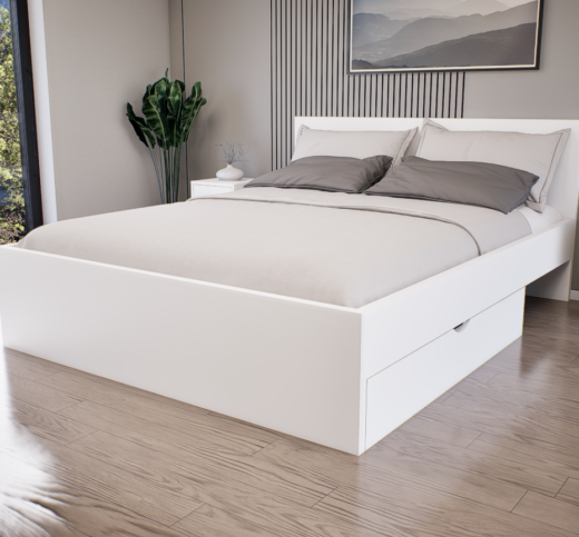 Sorello Ágykeret 160 cm (Fehér) modern