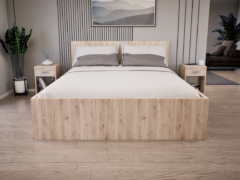 Sorello Ágykeret 160 cm (Fehér tölgy) modern