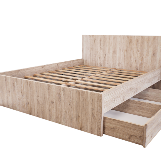 Sorello Ágykeret 160 cm (Fehér tölgy) modern