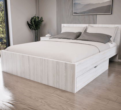 Sorello Ágykeret 160 cm (Hófehér kőris) modern