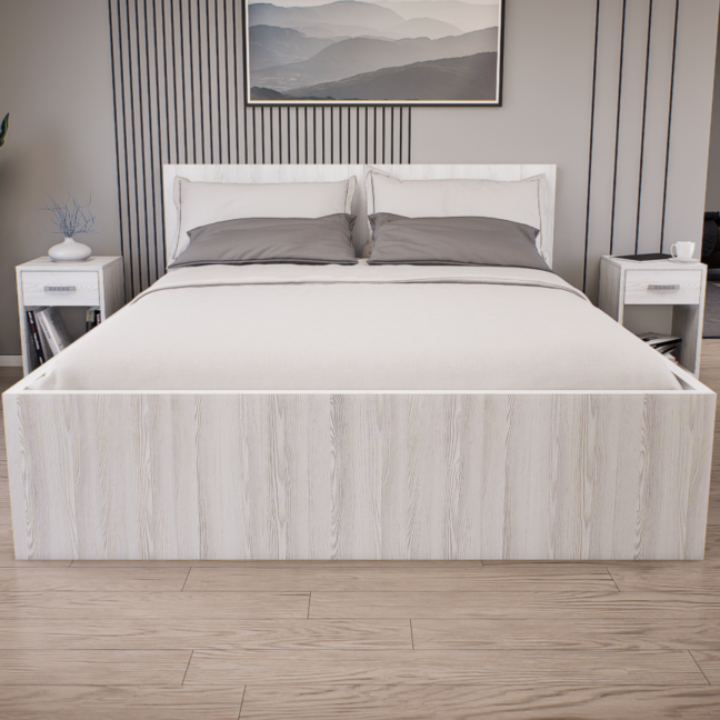 Sorello Ágykeret 160 cm (Hófehér kőris) modern