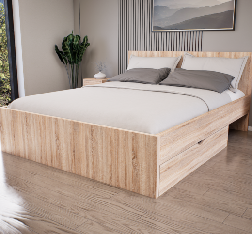 Sorello Ágykeret 160 cm (Sonoma) modern
