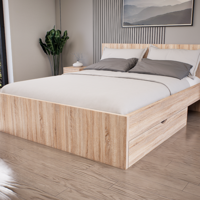 Sorello Ágykeret 160 cm (Sonoma) modern