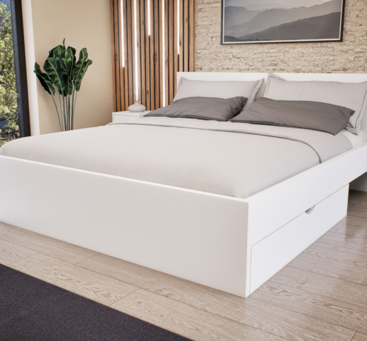 Sorello Ágykeret 180 cm (Fehér) modern