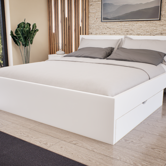 Sorello Ágykeret 180 cm (Fehér) modern