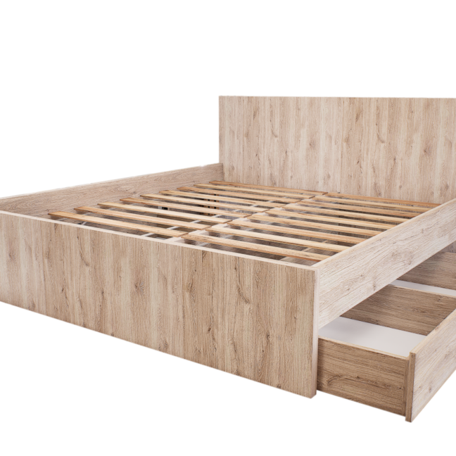 Sorello Ágykeret 180 cm (Fehér tölgy) modern