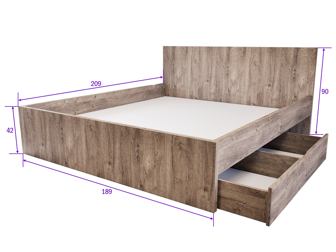 Sorello Ágykeret 180 cm (Gotland) modern