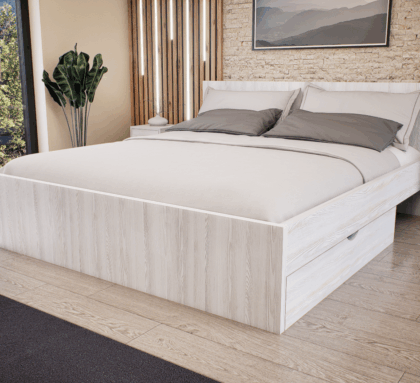 Sorello Ágykeret 180 cm (Hófehér kőris) modern