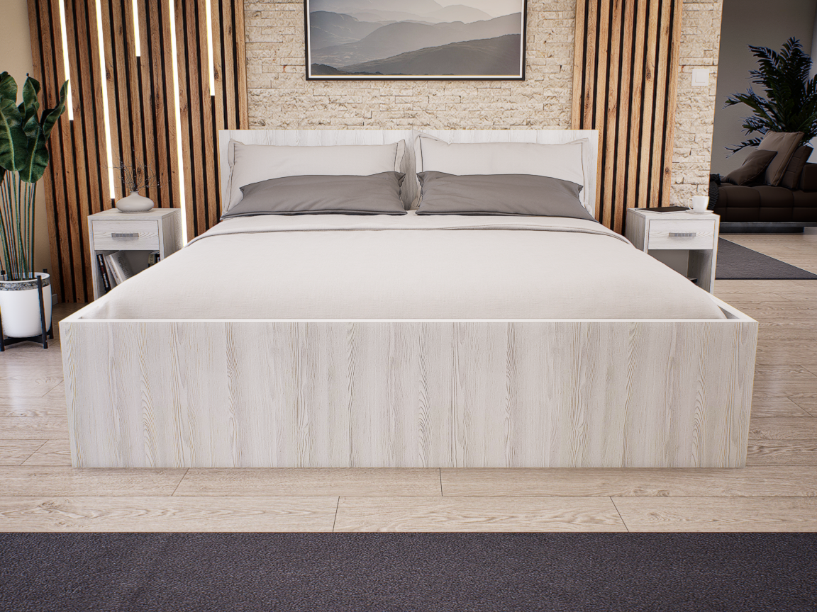 Sorello Ágykeret 180 cm (Hófehér kőris) modern