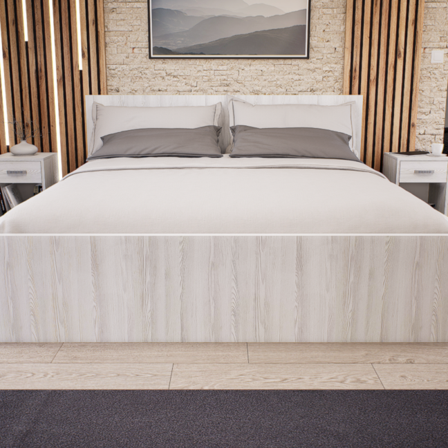 Sorello Ágykeret 180 cm (Hófehér kőris) modern