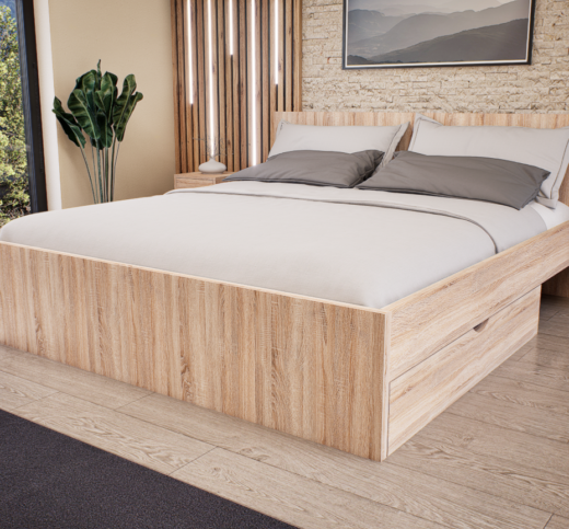 Sorello Ágykeret 180 cm (Sonoma) modern