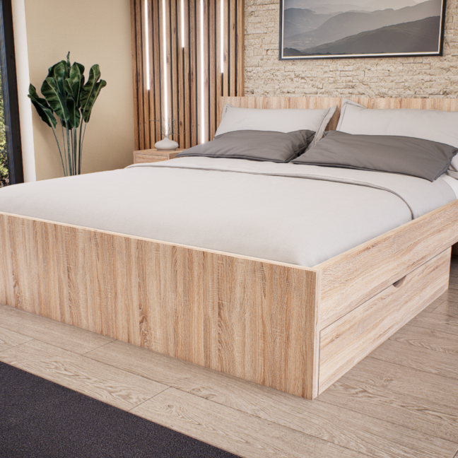 Sorello Ágykeret 180 cm (Sonoma) modern