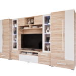 Onyx szekrénysor (Sonoma-Fehér) modern