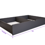 Sorello Ágyneműtartó (Antracit) modern