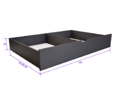 Sorello Ágyneműtartó (Antracit) modern