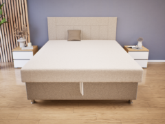 Vivaldo Franciaágy (Világosbarna-Drapp) modern
