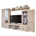 Luxara I. szekrénysor (Fehér Tölgy) modern