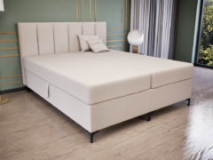 Regalio Boxspring Franciaágy (Világosbarna) modern