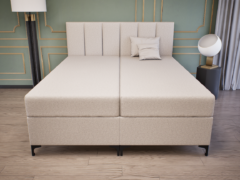 Regalio Boxspring Franciaágy (Világosbarna) modern