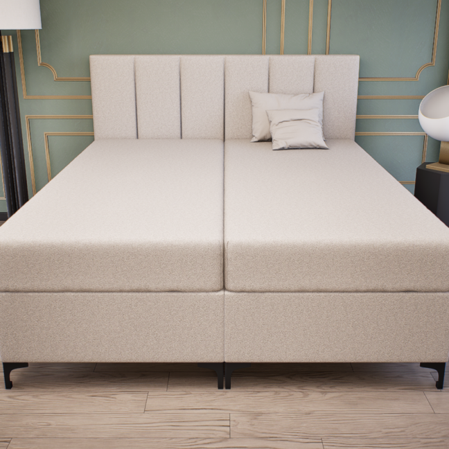 Regalio Boxspring Franciaágy (Világosbarna) modern