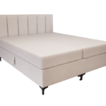 Regalio Boxspring Franciaágy (Világosbarna) modern