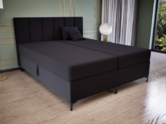 Regalio Boxspring Franciaágy (Fekete) modern