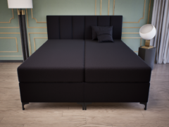 Regalio Boxspring Franciaágy (Fekete) modern