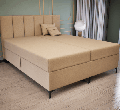 Regalio Boxspring Franciaágy (Bézs) modern