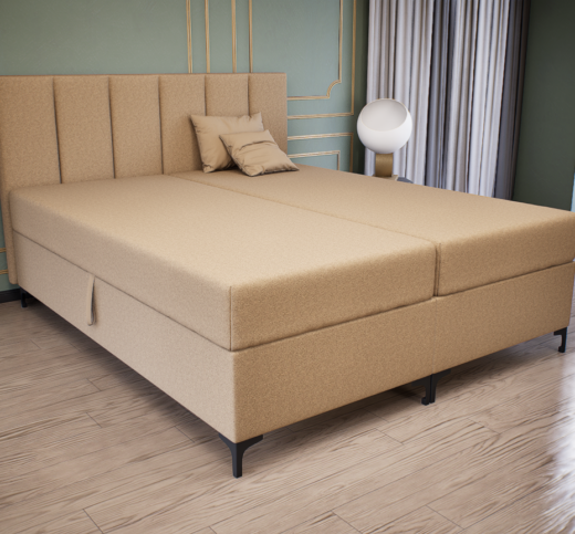 Regalio Boxspring Franciaágy (Bézs) modern