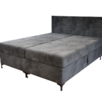 Verano Boxspring Franciaágy (Sötétszürke) modern