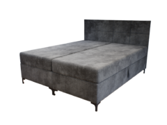 Verano Boxspring Franciaágy (Sötétszürke) modern