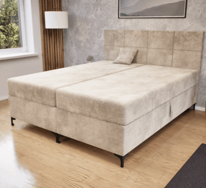 Verano Boxspring Franciaágy (Bézs) modern